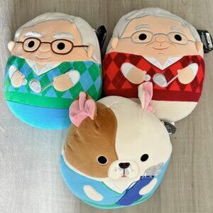 Warren Buffett Charlie Munger Omaha Dog Squishmallow 10" 2025 Berkshire Hathaway